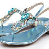 Fancy Girls Flat Slingback Sandal Shoes With Crystal Decorations thumbnail-1