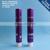 D28mm Aluminum Color Cream Tube With White Plastic Cap thumbnail-1