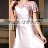 2015 Summer Ladies Silk Sleepwear New Fashion Girls Beauty Silk Pajamas thumbnail-2