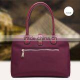 2015 New Design Long Strap Canvas Pure Color Handbag Women Tote Bag Dark Red Shoulder Bags thumbnail-2