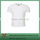 Unisex white bulk blank t shirt design for promotion