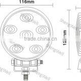 18W 9--32V Round IP67 Epitsar 4" Real Factory Flood/spot Beam 1year Warranty Led Work Light 18w