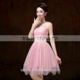 Purple Pink Champagne Violet White Sky Blue Off-shoulder Bridesmaid Dress Knee Length Prom Gowns Party Princess Ball Dress thumbnail-3