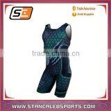 Stan Caleb Custom Full Sublimation Professional Cool Dry Youth Wholesale Wrestling Singlets for Men
