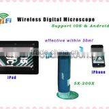 HOT 200 wireless wifi microscopes prices lowest work on mobile phone and tablet PC