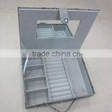 PU Leather Beauty Case With Mirror Inside