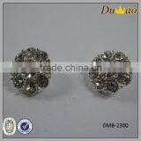 Retro Style Metal Button Rhinestone Shirt Button thumbnail-2