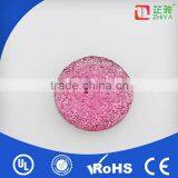 Round Shape Ruby Rhinestone Trimmings For Prom Dresses
