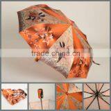 Promotional 3 Fold Outdoor Automatic Umbrella Beach