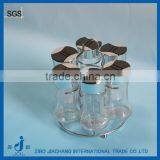 6pcs/set Round Glass Salt and Pepper Shakers Set thumbnail-1