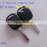 New Le/To 3 Button Remote Key (TOY48/315mhz/4D68 Chip)
