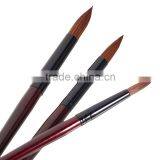 Professional Upscale Long Wooden Handle Horse Hair Round Artist Water Color Absorbing Brush Set for Watercolor Painting thumbnail-4