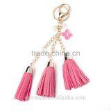 Luxury Leather Tassel Car Keychain thumbnail-6