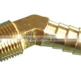 NPT nipple male hex reducing brass threaded hose barb connector