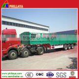 Tri Axle Frame Fence Suround Skete Semi Trailer Ethiopia Howo Cargo Trailer for Animals thumbnail-6