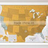 Scratch USA Scratch off Places You Travel America (US) Detailed Cartography Including US States thumbnail-1