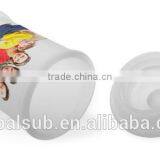 Wholesale Sublimation Cylinder Empty Glass Storage Bottle Candy Jar With Lid thumbnail-3