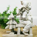 Winter Christmas Resin Angel Boy Angel Figurines thumbnail-2