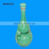 Personalized Green Engraved Snake Wine Bottle