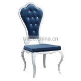 Wholesale Blue Fabric Restaurant Dining Chair thumbnail-2
