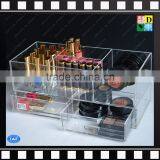 Modern Acrylic Cosmetic Organizer Clear Makeup Drawers Holder Acrylic Makeup Box thumbnail-1