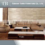 Modern White Marble Top Coffee Table for Living Room Furniture thumbnail-3