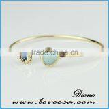 Hot!!! New Design Bridesmaid Gift Glass Bangles Designs Birthstone Bangle thumbnail-2