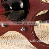 Movable Wood Wine Rack With Carriage Appearance and Lovely Design Red Wine Rack thumbnail-3