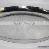 Round Aluminium Tray With Gold Plated Handle thumbnail-1