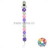 2017 New Designs Toddlers Teething Silicone Pacifier Chain Clip Baby Pacifier Clip Holder thumbnail-5