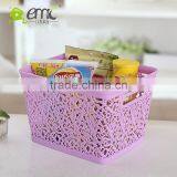 Emc Plastic Baskets, Plastic Rectangular Baskets With Handle thumbnail-3