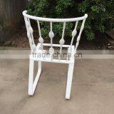 White Metal Patio Chair Frame, Patio Furniture thumbnail-4