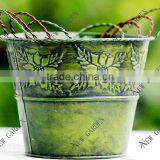 2 Ear Handles Metal Pot for Flower thumbnail-1