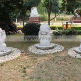 Outdoor Graden Decoration Stone Carving Marble Baby Buddha Little Monk Statue thumbnail-4