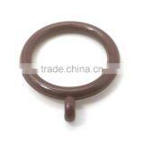 Plastic Curtain Rod Ring Small - Large Pole Loop Hook Rail Dark Brown thumbnail-2