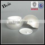 15 30 50 70g Ball Shape Round Acrylic Luxury Cosmetics Jar Pearl White Acrylic Jar thumbnail-2