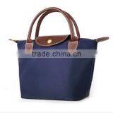 Foldable Nylon Shopping Bag With Zipper and Button Closure thumbnail-1