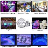 Wholesale 100 LED UV Flashlight 5W High Power UV Black Light 395nm-400nm Purple uv Flashlight Torch thumbnail-5