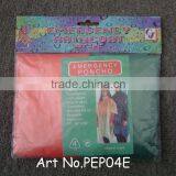 Disposible PE Rain Poncho,2pcs/set,Direct Factory/Manufactory Supply