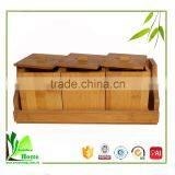 3 Pieces Practical Original Customized Size Bamboo Spice Jar Set thumbnail-6