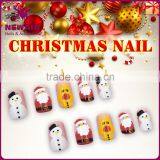 2017 OEM Christmas false nail decal water for nail art