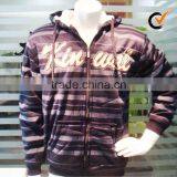 BRAZIL Men's Fleece Striped Sweatshirts Jacket BW701 thumbnail-1