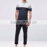 MGOO OEM Manufacturer Summer Cheap 180g 100% Cotton Short Sleeve Contrast Color Breathable Mens Knit POLO Shirt thumbnail-4