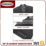Casual Mens Formal Smooth Business Black 2-Button Suits thumbnail-5