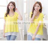 2017 Summer Modal Soft Maternity Tops Breastfeeding Clothes Women Pregnant Clothes thumbnail-3