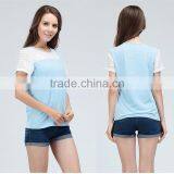 Nursing Top Short Sleeve Maternity Breast Feeding Tops Tanks for Pregnant Women thumbnail-2