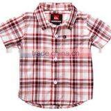 100% Ctn, Woven, Children Boys Short Sleeve Shirt thumbnail-1