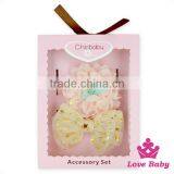 FDK264 Lovebaby Chinese Wholesale 2pcs Accessories Set Fancy Flower And Big Bow Newborn Girs Casual Wear Headbands thumbnail-1