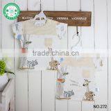 100% Cotton Summer Custom Cartoon Printing Newborn Baby T-shirt Clothes thumbnail-1