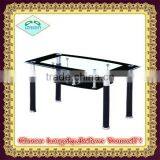 High Quality Modern Beautiful Tempered Glass Dining Tables thumbnail-1
